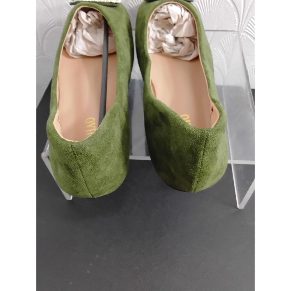 Yan Hao Women flat square toe ballet flats Size 11/43 - Picture 4 of 7